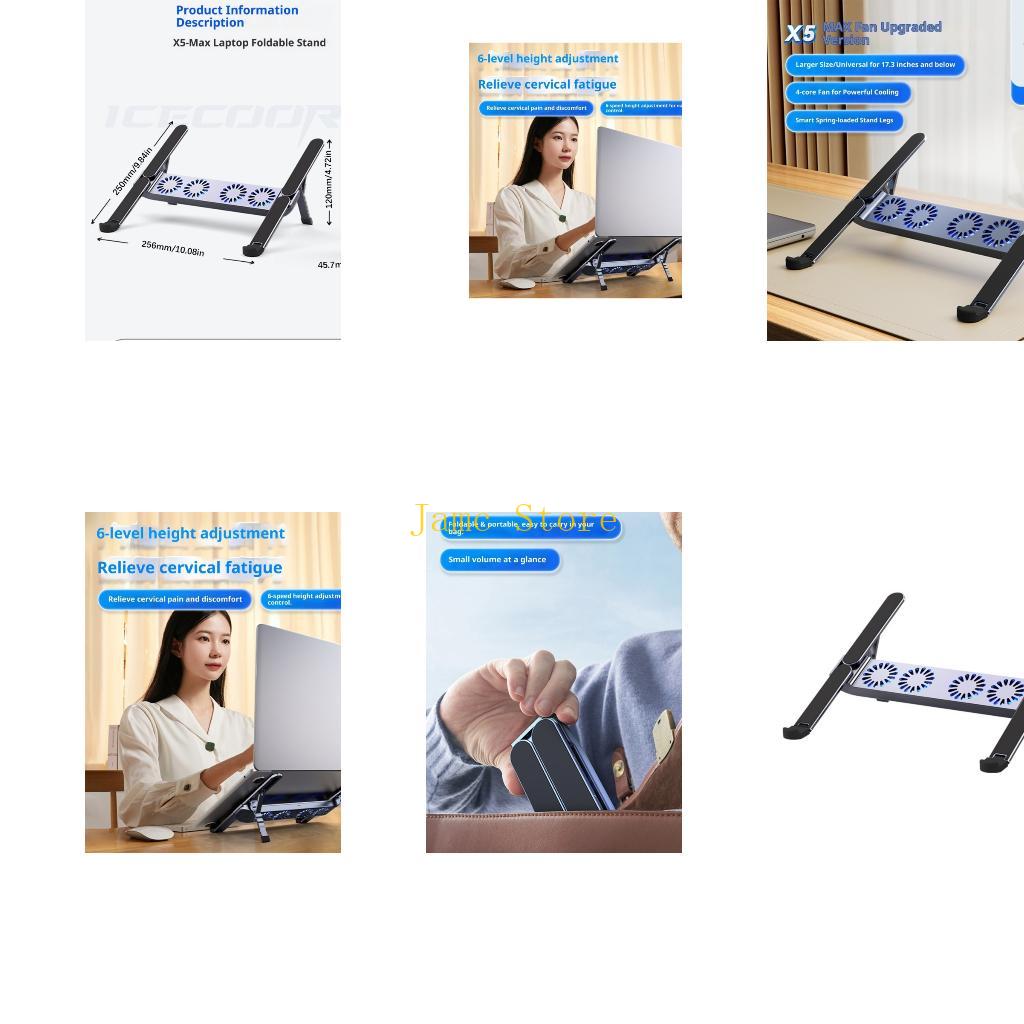 Laptop Cooling Pad - LX0B مبردات كمبيوتر محمول هادئة من