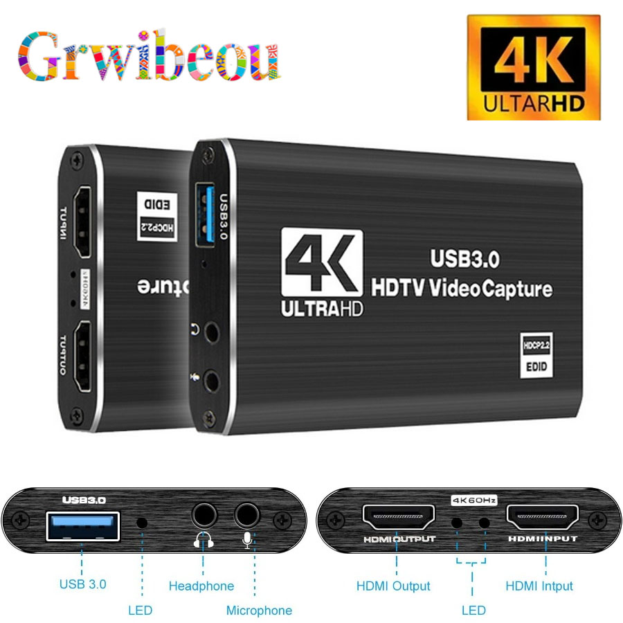 Hdmi Cable - 4K USB 3.0 بطاقة التقاط الفيديو