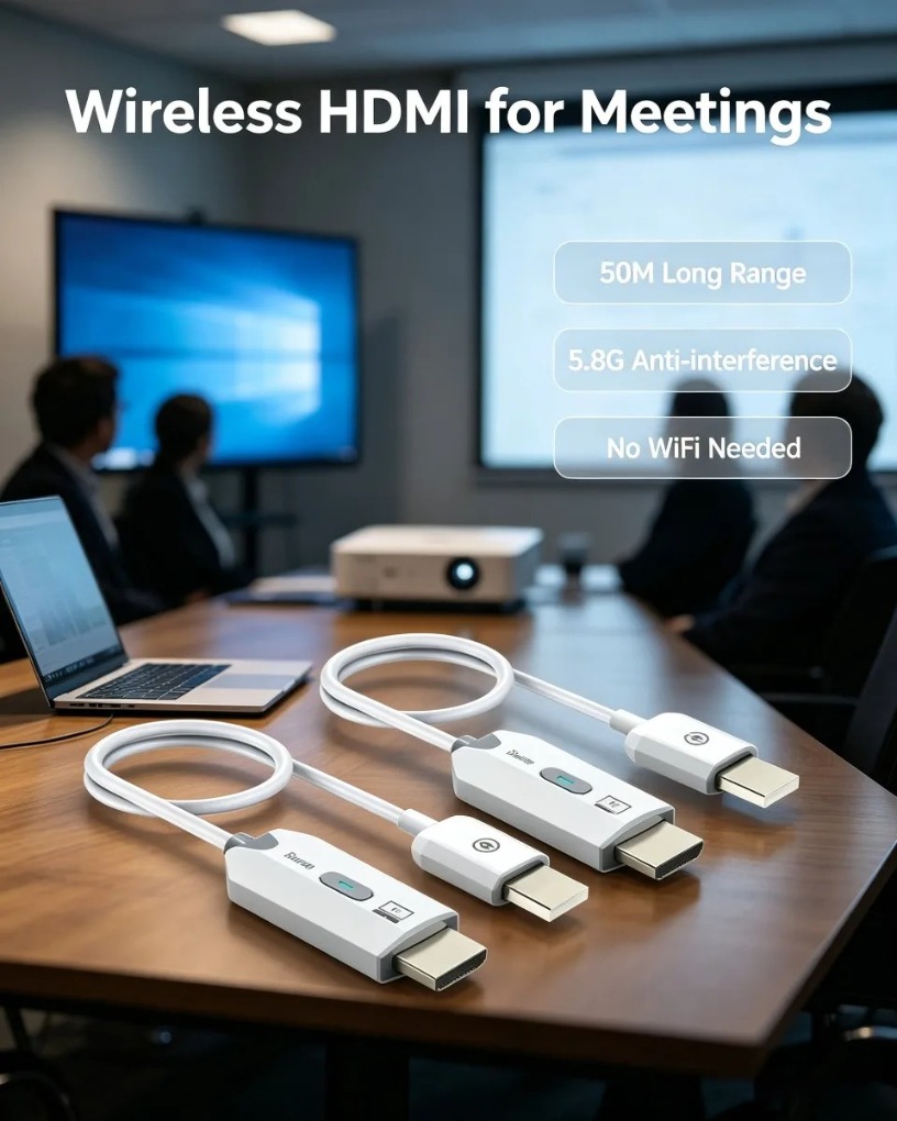 Hdmi Cable - جهاز إرسال واستقبال لاسلكي متوافق مع