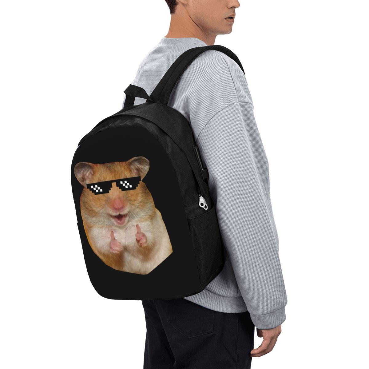 حقيبة ظهر مضحكة على شكل هامستر - مراجعة Laptop Bag وسعره