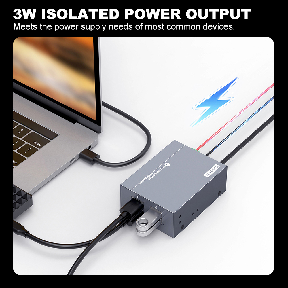 موزع USB 2.0 معزول بـ 4 منافذ  - مراجعة Usb Hub وسعره