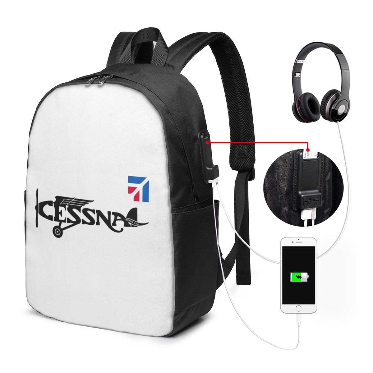 حقيبة ظهر بشعار سيسنا، حقيبة س - مراجعة Laptop Bag وسعره