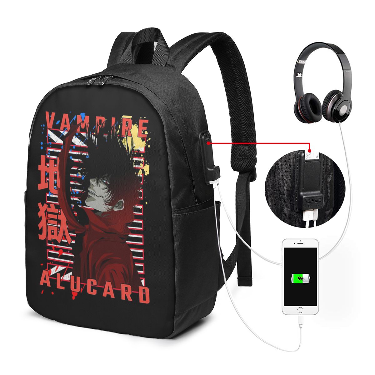 حقيبة ظهر Alucard Hellsing Man - مراجعة Laptop Bag وسعره